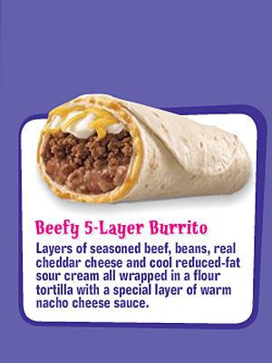 Beefy 5 Layer Burrito Calories Without Sour Cream